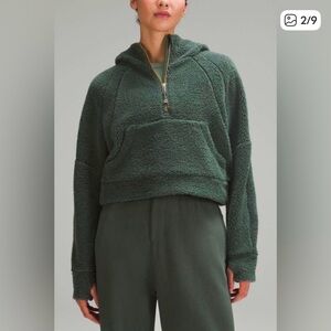 Lululemon Half Zip Cropped Scuba Hoodie